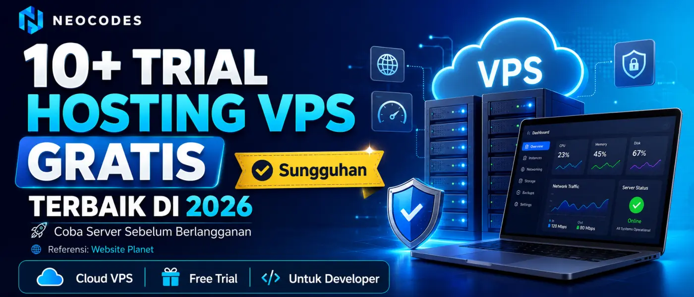 10+ Trial Hosting VPS Gratis Terbaik di 2026 untuk Coba Server Sebelum Berlangganan