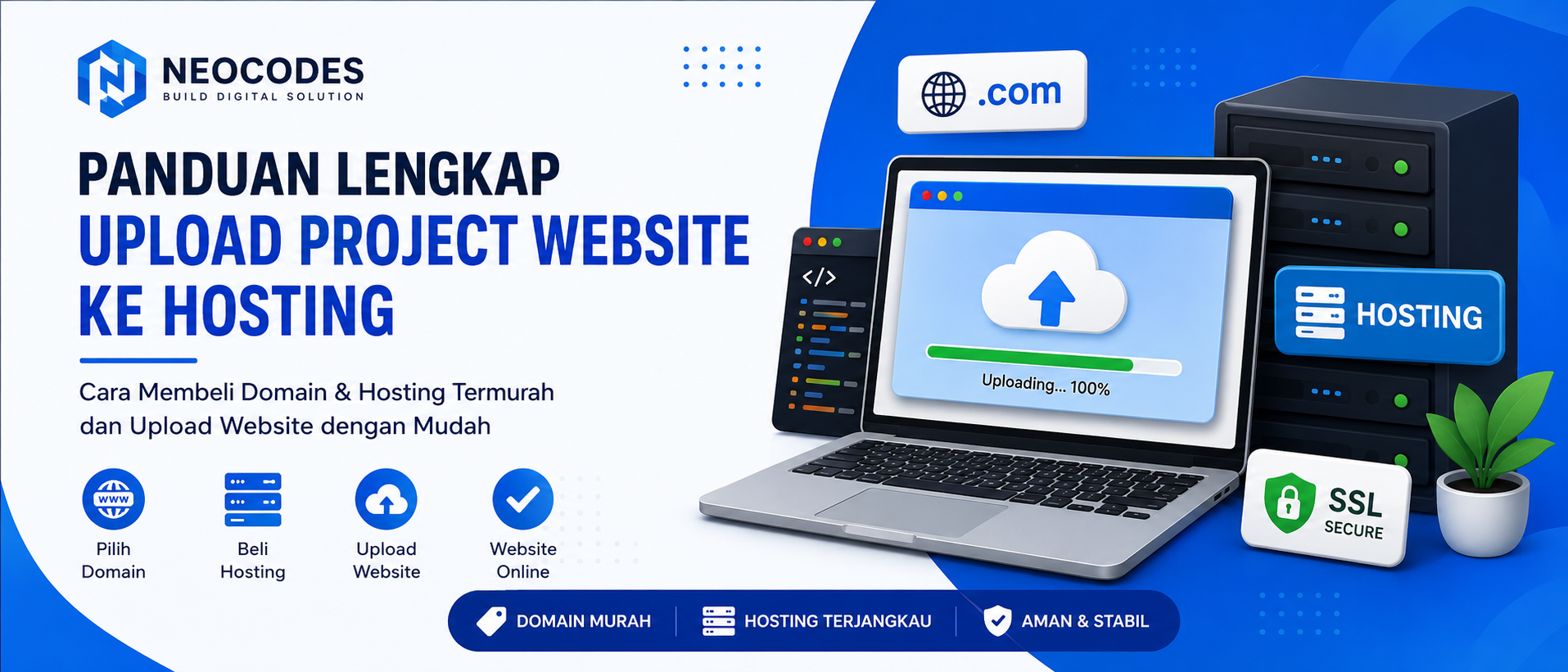 Panduan Lengkap Upload Project Website ke Hosting dan Cara Membeli Domain & Hosting Termurah untuk Pemula 2026